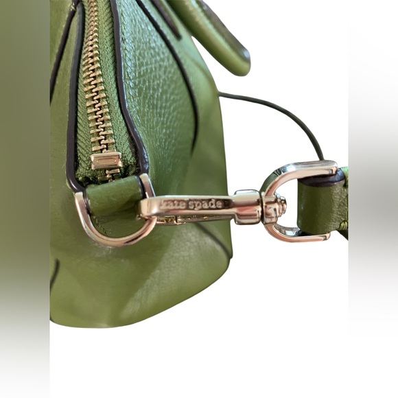 kate spade Parker Kelp Forest Pebble Leather Medium Satchel - Picture 9 of 14